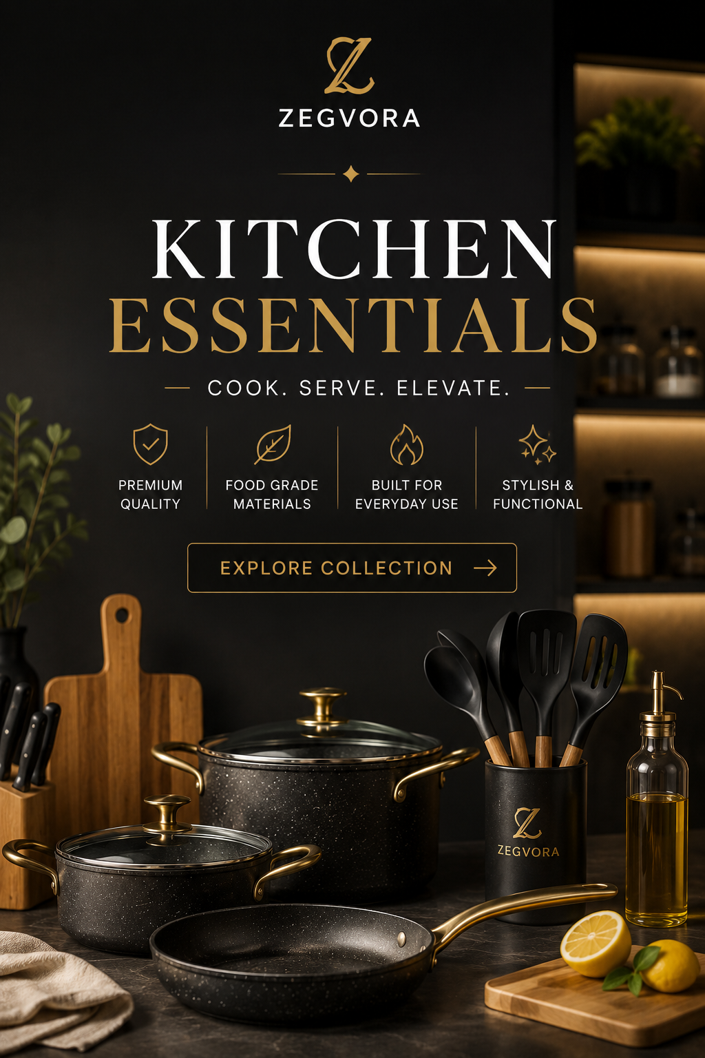 KITCHEN  ESSENTIALS