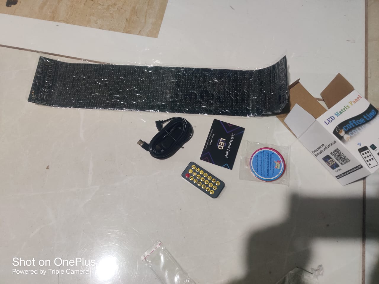 Devil Eyes RGB Multicolor LED Light Panel with USB for Car Windshield Rear Window 120*565 mm (12W)