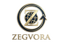 Zegvora logo with gold and black design on a transparent background