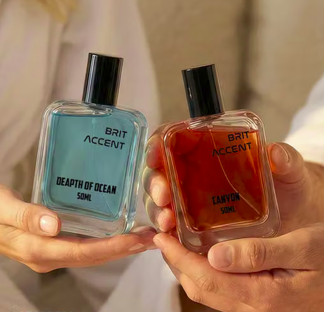 BRIT ACCENT Combo Pack Of 2|Depth Of Ocean-Canyon|Parfum|Long-Lasting|Specially Currated| Eau de Toilette - 100 ml (For Men & Women)
