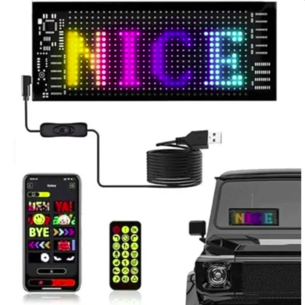 Multicolor 16x64 Car Led Matrix Panel, Pixel pitch: 6 mm