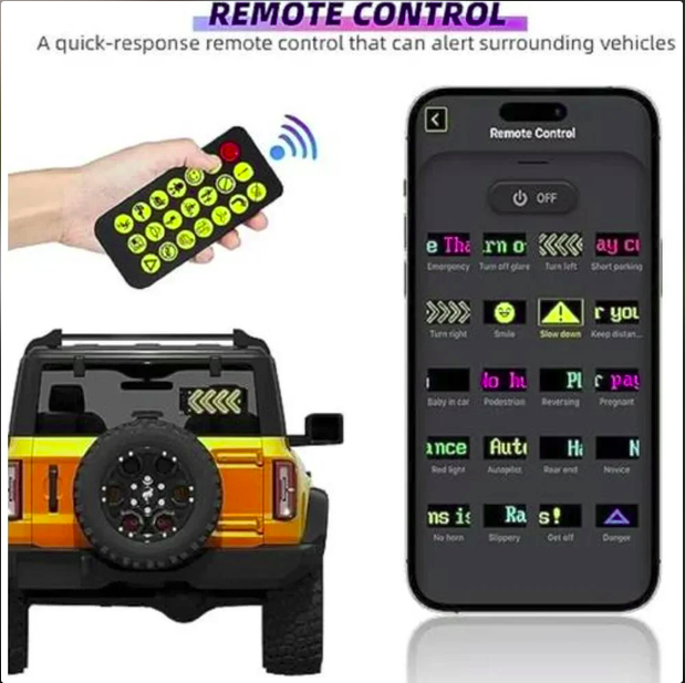 Multicolor 16x64 Car Led Matrix Panel, Pixel pitch: 6 mm
